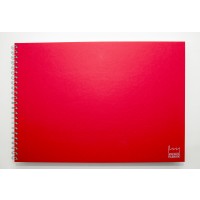 Skizzenbuch A3 Weiß Cover unbedruckt Rot (1 St.) [BOP-SCHBA3R]