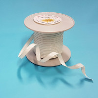 Dekoband 100% Biologisch abbaubar Weiß 6mm x 100 meters und verstärkt mit Metalldraht (1 Rolle) [HV-WDW]
