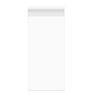 Klappenbeutel 7,5x14,6cm Hochtransparent (100 Stück) [B25]