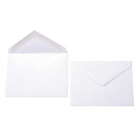 Umschläge Weiß 13x9,2cm Premium Undurchsichtig (50 Stück) [E130]
