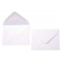 Umschläge Weiß 9,4x6,8cm Premium Undurchsichtig (50 Stück) [E150]