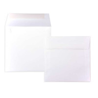 Umschläge Weiß 16,5x16,5cm Premium Undurchsichtig (50 Stück) [E170]