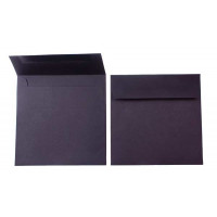 Umschläge Schwarz 16,5x16,5cm Premium Undurchsichtig (50 Stück) [E172]