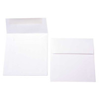 Umschläge Weiß 12,7x12,7cm Premium Undurchsichtig (50 Stück) [E180]