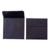 Umschläge Schwarz 12,7x12,7cm Premium Undurchsichtig (50 Stück) [E182]