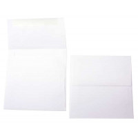 Umschläge Weiß 15,9x15,9cm Premium Undurchsichtig (50 Stück) [E190]