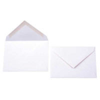 Umschläge Weiß 10,5x7,3cm Premium Undurchsichtig (50 Stück) [E1F0]