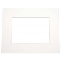 Fertig-Passepartouts Elfenbein 19,4x24,5cm Ausschnitt - äußere Größe 27,9x35,6cm (10 Stück) [MS20046]