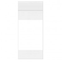 Druckverschlussbeutel mit Schreibfeld 10x20,5cm PE 50 Mikron (100 Stück) [2WE48]