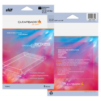 Klarsichtschachteln - Set of 5 Stück FPB119 - 13,7x1,6x18,7cm (100 Stück) [RSBA7]