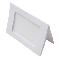 Glückwunschkarten Weiß mit 8x12 rechteckiger Schnitt - Außengröße für 10x12,5 Druck 240g 13x17,8cm (25 Stück) [PJ00111]