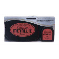 Stempelkissen Stazon + Nachfüllung metallisch Kupfer (1 St.) [SZ-000-193]