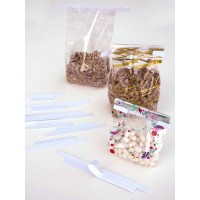 Verschluss-Streifen Klebend für 7,5cm breite Beutel (1.000 Stück) [TTA3WH]