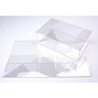 Klarsichtschachteln 24,2x15,2x7,6cm mit Automatikboden (25 Stück) [FPLB178]
