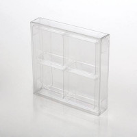 Klarsichtschachteln für Süssigkeiten Set für 4 Stück 7x1,4x6,8cm (25 Stück) [CNDY276]