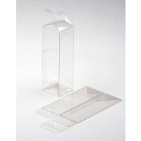 Klarsichtschachteln 5,1x5,1x15,2cm mit Automatikboden (25 Stück) [PLB137]