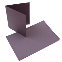 Glückwunschkarten Grau 17,8x12,4cm (50 Stück) [PC014]