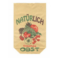 Kreuzbodenbeutel mit Obstdruck - 60 Gramm (Inhalt 2,5kg) 22,5x37 cm (100 Stück) [PAK2237B]