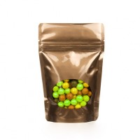 Bronze Window Zipper Pouch Bags 22.9 x 12.1 x 34.3 cm (3310ml) (100 pieces) [ZBGO6BZ]