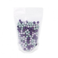 Standbodenbeutel Reispapier Transparent/Weiß 13x7,9x20,6cm | 113 Gramm (100 Stück) [ZBGR3WC]